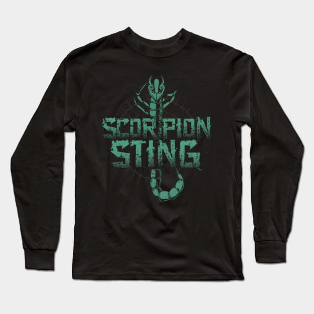 Scorpion Sting Long Sleeve T-Shirt by Noshiyn